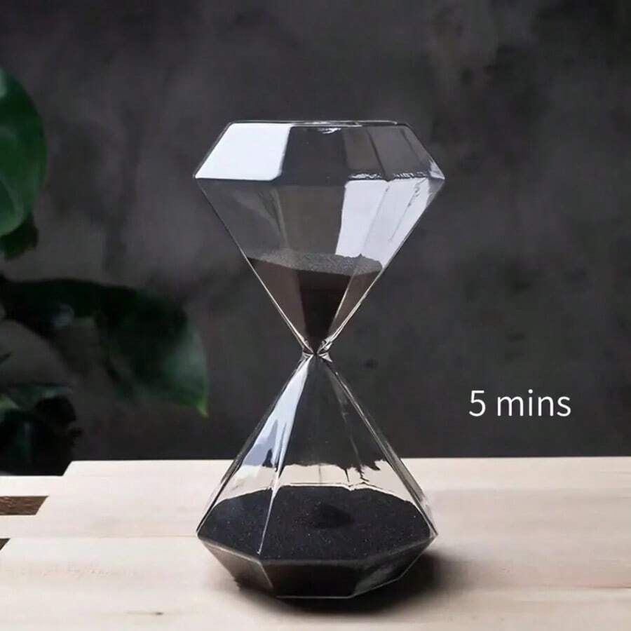 1pc Diamond-Shaped Timer, 5 Minute Timer, Home Decor, Random Color Creative Gift - Multicolor - View 1