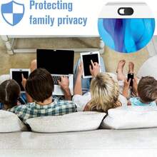 Solid Color Black Alloy Lens Protector 6pcs/10pcs Metal Camera Lens Cover Phone Computer Privacy Protection Cover Photography Webcam Privacy Shield Mother's Day Gift - Multicolor - View 5