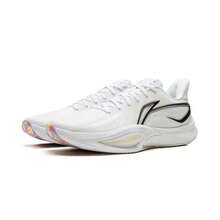 LI-NING SHINING 3 Men's Basketball Shoes - Dual BOOM Cushioning, TUFF RB Wear-Resistant Outsole, Lightweight Low-Top Sneakers ABAW007 - 白色 - 查看 4