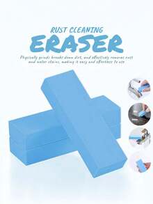 1-6pcs, Magic Cleaning Eraser, Rubber Scrubber, Easily Removes Household Stains And Rust, Non-Electric, Suitable For Bathroom Glass And Kitchen Pots - Water Rust Removal and Cleaning Eraser - View 12