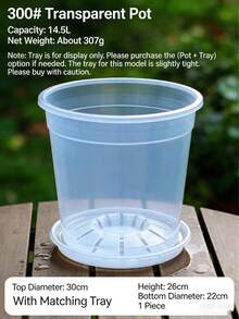 6pcs Transparent Orchid Pots, Clear Planting Pots For Phalaenopsis, Bonsai, Succulents - Multicolor - View 3