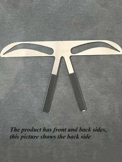 1pc Stainless Steel Eyebrow Shaping Tool - Flexible Reusable Template Designed For Achieving Ideal Brow Shape, Suitable For Beginners And Tattoo Professionals, Made Of Non-Alcohol Material