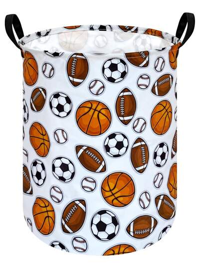 1PC Round Laundry Hamper Storage Basket Collapsible Organizer Bin Clothes Hamper With Handles Fabric Foldable Container Nursery Storage Box Bedroom Closet Organization Hamper Gift Basket For Home Living Room Dormitory Lightweight Portable Hamper Dirty Clothes Organizer