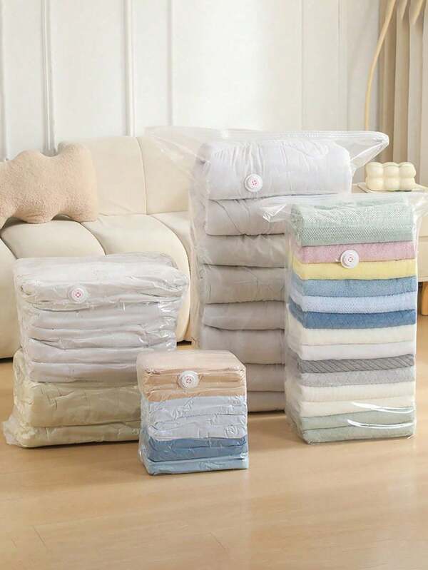 1 pièce/S/M/L/XL Sac de rangement sous vide, Sac organisateur de vêtements sous vide, Sac de compression de voyage Sac sous vide économiseur d'espace pour vêtements, literie, doudounes