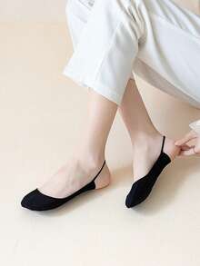 5 Pairs Women's Invisible Non-Slip Boat Socks, Breathable Moisture-Wicking Thick Sole, Suitable For High Heels & Flats, Summer - Multicolor - View 6