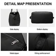 Weekender Bags For Women, Travel Bag Carry On Gym Bag, Travel Duffle Bag With Wet Dry Pocket/Front Phone Pocket/Trolley Sleeve Pocket, - Multicolor - View 10