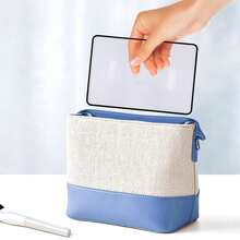 1片装页面放大镜，3倍轻便光学塑料菲涅尔透镜书签式平面放大镜，适用于老年人和低视力人士阅读小字印刷品、地图和书籍。 - A - 查看 10