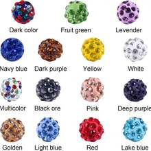 20/50/100pcs Colorful Glass Rhinestone Beads - Mixed Colors, Suitable For DIY Jewelry, Bracelets, Necklaces, Keychains, Party Decorations, Multifunctional Craft Kit With Clay Pen And Earring Hooks For Jewelry Making - Multicolor - View 8
