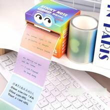 105pcs Transparent Pearl Memo Pads, High-Quality Paper, Gradient Color Cartoon Eye Pattern, Fun And Creative Design. Smooth Writing Surface, Strong Adhesiveness. Suitable For Home, Office, School Organization - Back To School Season - one-size - View 3