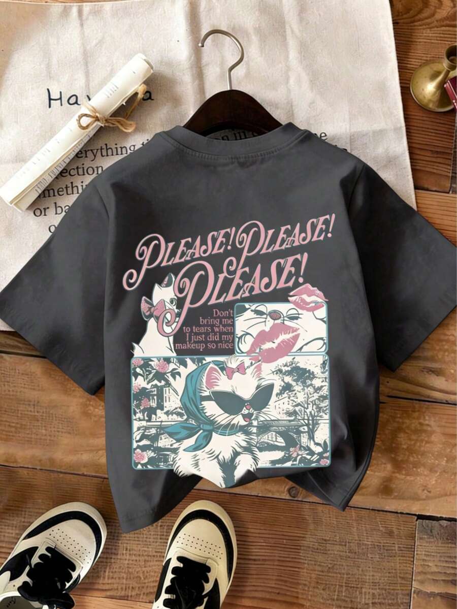 Treasured Memories White Oversized T-Shirt - Dark Grey - View 1
