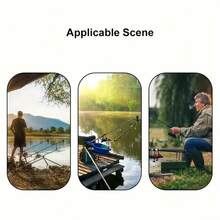 1pc Foldable Stainless Steel Fishing Rod Holder, Automatic Extendable Fishing Rod Stand, Perfect For Handheld Ground Fishing. Foldable Dual Spring Design Fishing Rod Holder With Automatic Spring And Ground Support Structure - Fishing Gear - Multicolor - View 5