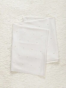 1 chiếc chăn em bé, dệt kim 100% cotton, thiết kế rỗng tối giản, thích hợp cho mùa xuân và mùa hè. - Nhiều màu - Xem 6