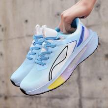 男女通用时尚舒适碳板减震跑鞋，休闲运动鞋，适合各种运动场合 - 藍色 - 查看 5