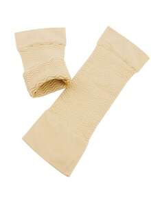 2pcs Compression Sports Yoga Arm Braces Gym Accessories - Apricot - View 4