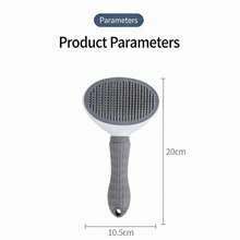 1pc Pet Brush, Cat Brush, Flea Comb, Self-Cleaning Brush, Pet Grooming Brush, Deshedding Brush, One-Click Removal, Quick Hair Cleaning - View 6