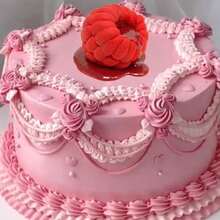 6孔覆盆子硅胶甜点模具，巧克力慕斯蛋糕烘焙模具，适用于糖果、果冻和冰块的柔性模具 - 彩色 - 查看 6