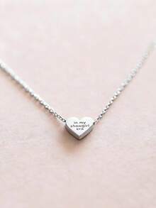 1 chiếc dây chuyền hình trái tim khắc chữ theo yêu cầu, trang sức khắc chữ, mặt dây chuyền lấy cảm hứng từ thời kỳ "Cô gái nhảy múa", quà Giáng sinh cho nữ, quà tặng thời trang, dây chuyền tùy chỉnh, khắc chữ theo yêu cầu, dây chuyền tình yêu, dây chuyền nữ, trang sức lãng mạn, quà tặng tùy chỉnh, quà Giáng sinh, quà tặng cá nhân hóa - Nhiều màu - Xem 8