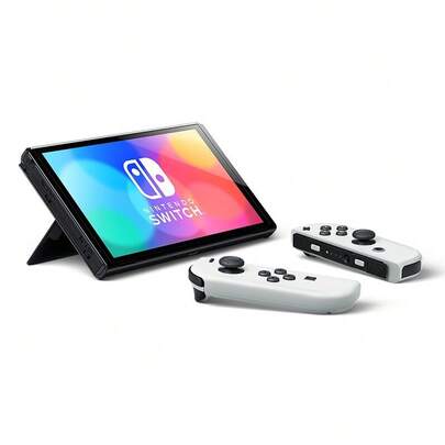 Nintendo Switch קונסולת משחקים ניידת OLED של נינטנדו סוויץ' חדשה ומשומשת ב-99% מהמקרים, מושלמת לאינטראקציה בין הורים לילדים, מפגשים משפחתיים ובידור פנאי. גרסה יפנית.