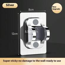 通用免钻孔淋浴喷头支架，可调节淋浴喷头粘性安装支架，浴室强力粘性墙装支架 - 彩色 - 查看 9