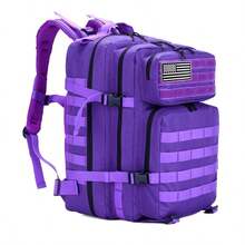 45L SEYATULLH Tactical Backpack, Military Backpack, Outdoor Hiking Camping Bag With Water Bottle Holder - Multicolor - View 26