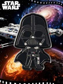 Star Wars 星球大战官方授权收藏徽章 男士胸针 新奇饰品 防锈金属胸针 锌合金珐琅徽章 动漫背包徽章 夹克翻领徽章 收藏周边 定制礼物 1件装 迪士尼 - 彩色 - 查看 1