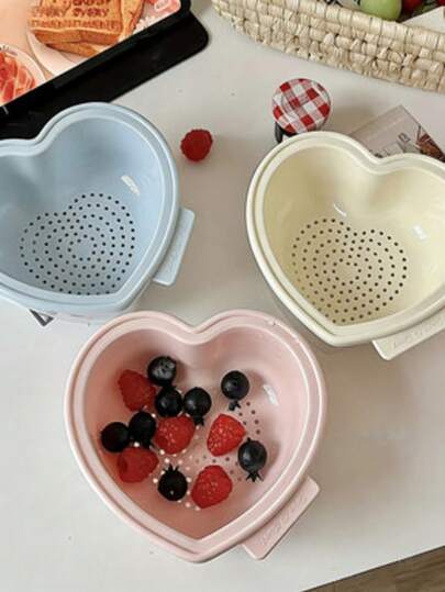 2-Tier Multifunctional Kitchen Drain Basket Plastic Strainer For Vegetables Pasta Fruits Salad Ideal For BBQ Outdoor Cooking Kitchen Accessories Kitchen Organizer Food Strainer Home & Living