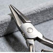 8件套精密珠宝钳套装，多功能迷你钳子套装，手工串珠/绕线/珠宝维修一体化工具，手工爱好者必备 - 黑色 - 查看 3