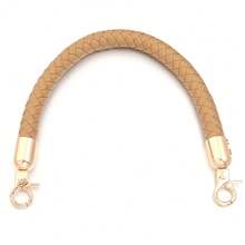 1条PU皮革编织替换肩带，手提包/单肩包手工编织延长链，30/60厘米高档皮革包双头扣肩带 - PU繩包帶 - 查看 16