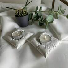 1 khuôn đất sét tự làm, thích hợp để làm gối, chân nến, đồ trang trí, dùng cho nhựa, thạch cao, nến, nhang, phụ kiện trang trí nhà cửa, khuôn silicon. - Gối và chân nến - Xem 8