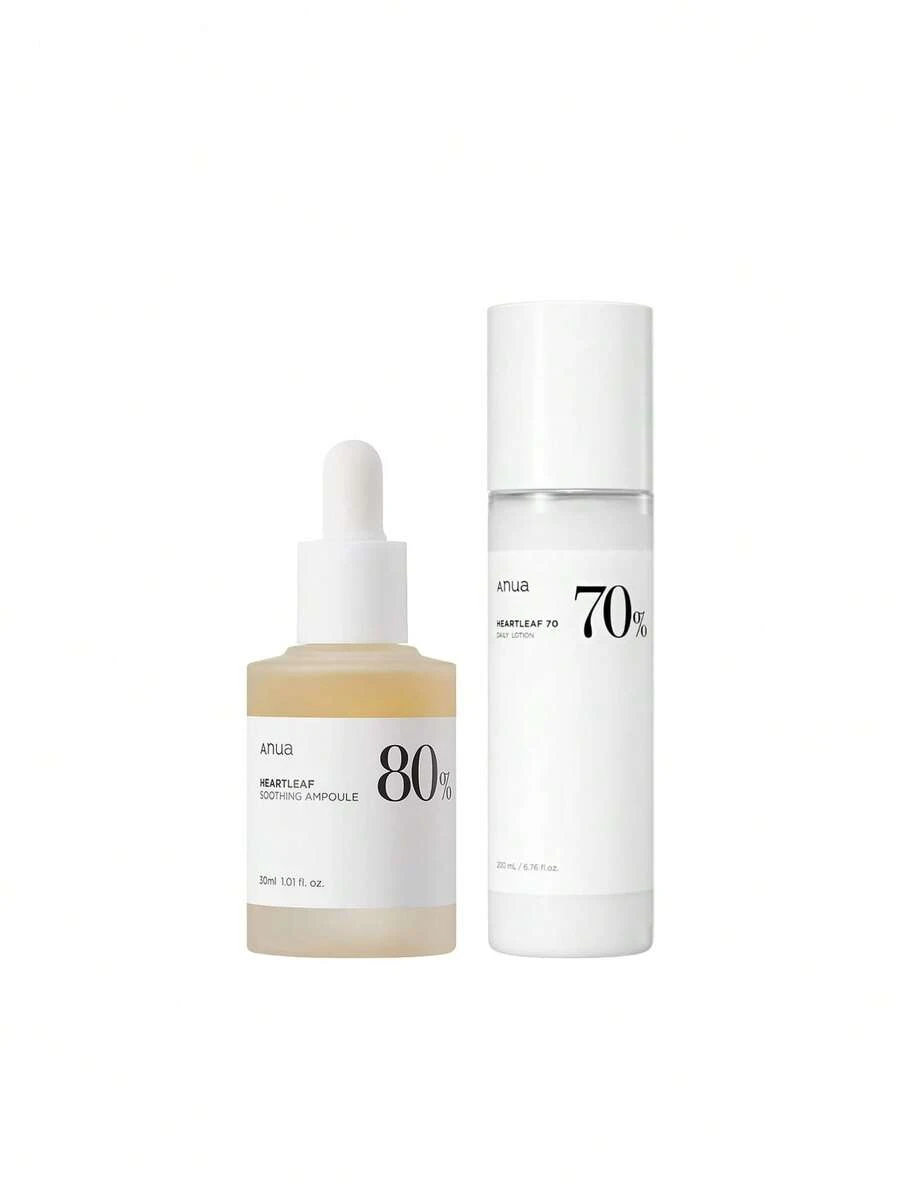 Anua [Bundle] Heartleaf 80% Moisture Soothing Ampoule 30 Ml + 70 Daily Lotion 200 Ml - Heartleaf - View 1