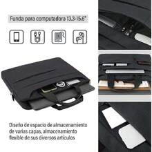 Maletín para laptop 13.3 15.6 pulgadas Hombres Portafolios para laptop Impermeable,43450363 - Rosa Oxidada - Ver 2
