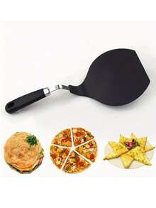 Espátula grande antiadherente para panqueques y bistecs, espátula de cocina metálica multiusos adecuada para freír huevos, pizza, hamburguesas, a la parrilla y hornear, herramienta de cocina duradera para uso doméstico, restaurantes, campamentos, fiestas, accesorio de cocina ideal y regalo del Día de la Madre - Multicolor - Ver 3