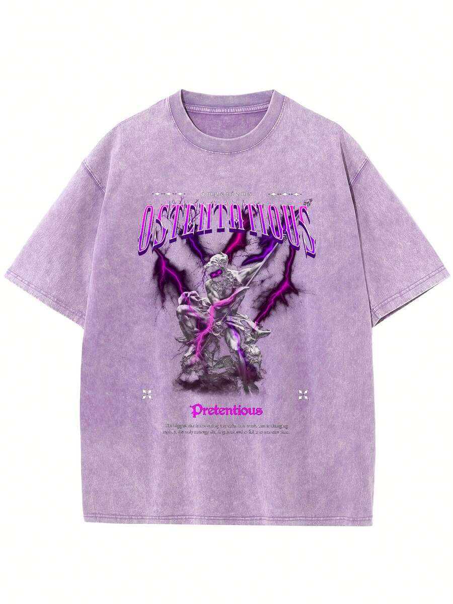2026OSTENTATOPUSMeExtra-Large Solid Color Cotton Drop-ShoulderTMen's Vintage Streetwear Basic ShirtTLoose-Fitting Hip-Hop Unisex Top With Acid WashTShirt, High-QualityWaxPrintedCottonRetroFashionBrandT-Shirt,Men'sT-Shirt,BeachMust-HaveMen'sSummerT-Shirt,HolidayGift,PerfectGift,Easter,Graphictshirts,100percentcotton,Graphicteesmen,Summerclothes - 紫羅蘭 - 查看 1