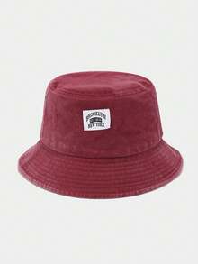 1pc Vintage Distressed Kids Bucket Hat Brooklyn Label Design Breathable Sun Protection Hat For Boys And Girls - 1PC - View 17