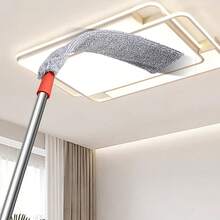 Plumero extensible con paño de microfibra - Herramienta de limpieza flexible para techos, paredes y accesorios de iluminación - Multicolor - Ver 2