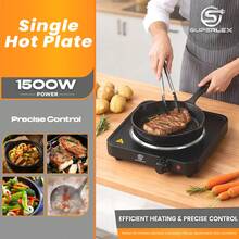 SUPERLEX 1500W Electric Stove, 4-In-1 Induction Cooker Table, Portable Cooking Hot Plate, 5-Speed Temperature Control Portable Cooking Hot Plate, Heating Indicator Light, Overheating Protection. Suitable For All Cookers, Suitable For RV/Home/Camping/Apartment - Ver 11