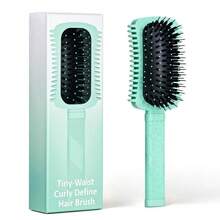 Nylon Comb With Air Cushion, Hair Styling Brush, Straw Massage Curling Comb, Curl Defining Styling Brush - Square - View 1