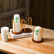 Estante para almacenar tazas - Color madera de nogal - Ver 8