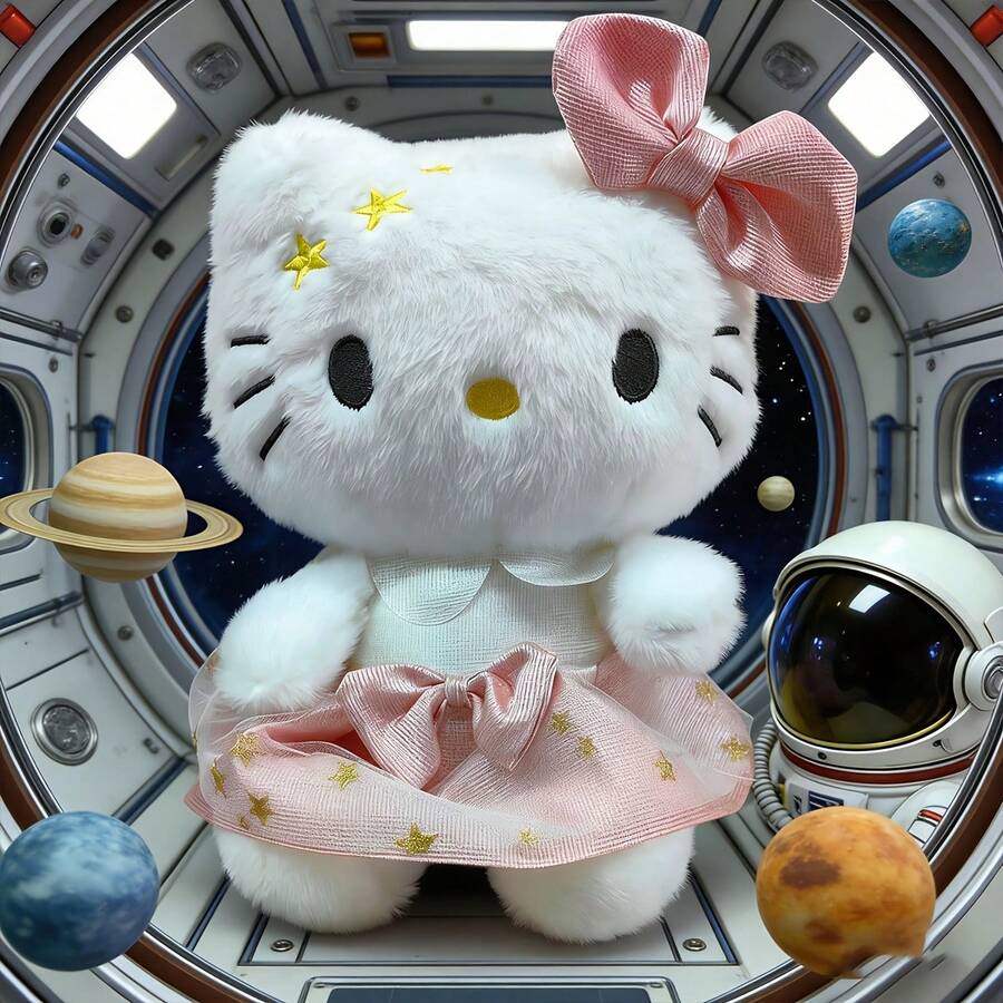 SANRIO 儿童毛绒玩具、睡眠枕头、生日礼物、纪念品、情人节礼物、适合亲子互动的毛绒玩具 - f粉紅色 - 查看 1