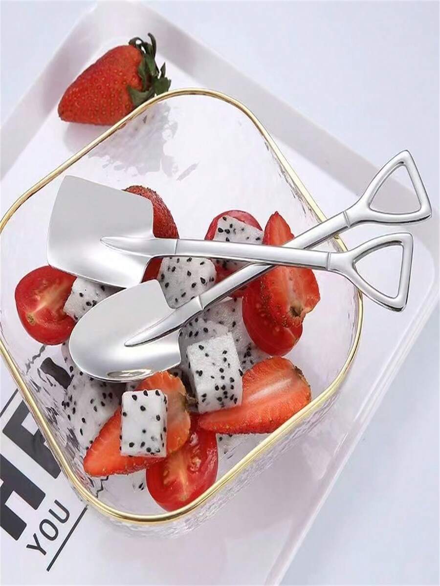 Cuchara creativa con forma de sandía, cuchara para helado, pala retro, cuchara de acero inoxidable con forma de sandía - Ver 1