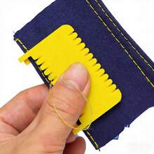 1pc Sewing Clip - Made Of Plastic, With A Simple And Practical Design, Easy To Operate, Suitable For Beginners, Housewives And The Elderly To Carry Out Simple DIY Sewing Projects, Hinged High-Precision Manual Sewing Fabric Sewing Auxiliary 3mm Overlock Magic Tool | Sewing For Beginners | Sewing | Clothing | - Multicolor - View 4