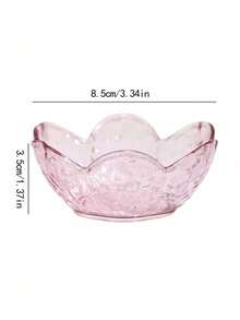 2件/6件套樱花酱汁碗，粉色樱花水晶塑料开胃菜盘，蘸酱碗，品尝盘，托盘，调味碟，小碗，冰淇淋小吃酱油碟，餐具 - 彩色 - 查看 4