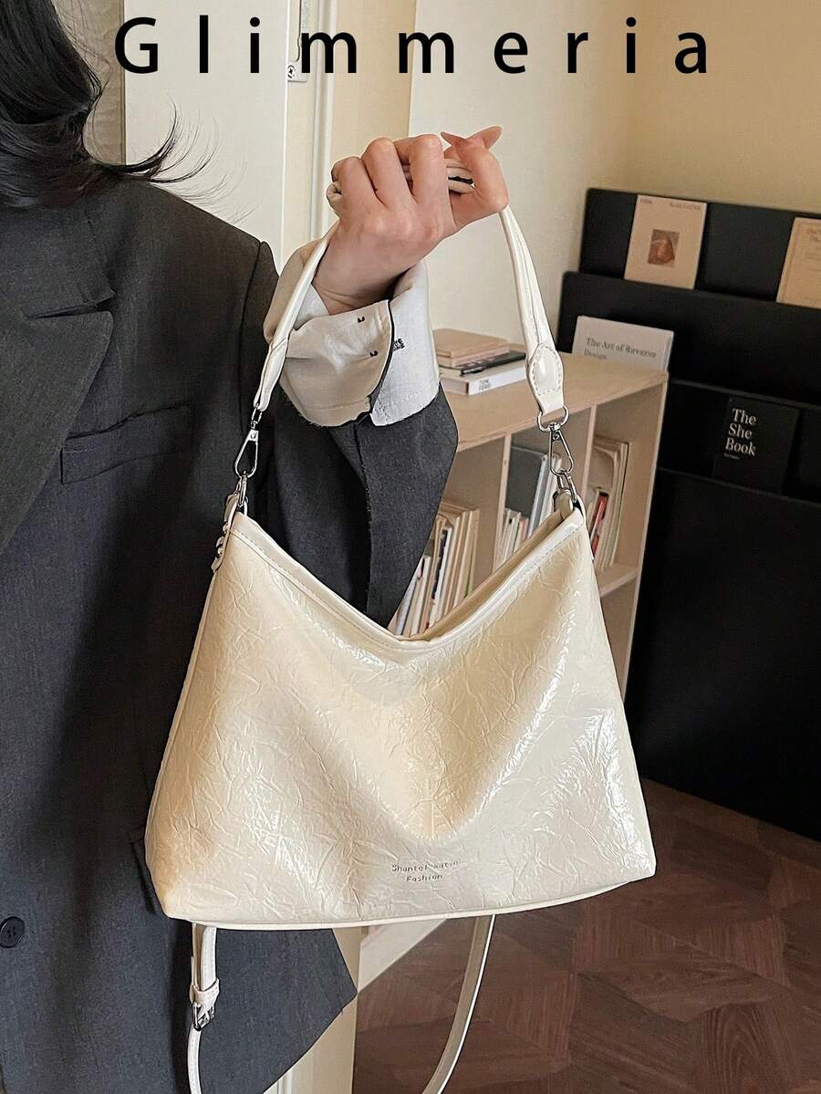 Túi xách cỡ lớn sang trọng, thoải mái, kiểu dáng tối giản, thời trang mới mùa xuân/hè, thích hợp cho người đi làm, đeo vai và đeo chéo.