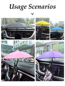 迷你手机遮阳伞，手机夹伞，便携式手机遮阳罩，带手机支架的户外防水遮阳伞，防紫外线迷你伞，通用手机遮阳罩，户外防眩光手机遮阳罩，户外活动、露营、度假、毕业礼物必备，遮挡阳光和雨水，旅行必备 - 彩色 - 查看 7