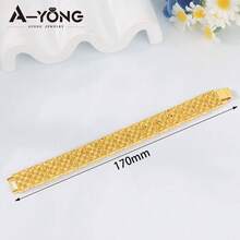 Dubai Fashion Elegant Gold Bracelet 21k Gold Plated Arabic Multi Layer Wrap Bracelets Italian Oman Women Bridal Wedding Party Jewelry - Elegant Bracelet - View 21