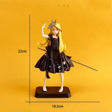 Anime Oshino Shinobu Figure, Black & White Dress, Prajna Mask, Kokoro Watari Monogatari Model, Desktop Ornament - Shinobu Oshino: Váy đen - Xem 6