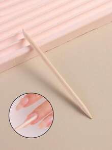 5-Piece Manicure Set, Double-Sided Nail File, Wooden Cuticle Pusher, Nail Cleaning Tool, Nail Stick, Nail Brush, Manicure Prep Set, Manicurist Accessories, Mini Nail Polisher, Push-On Manicure Prep Set, Nail Polisher, Nail Polishing Starter Set For Salons And Home Use - 彩色 - 查看 7
