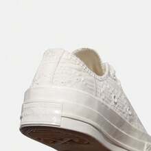 Converse 男女通用 Chuck Taylor 70 年代季节款帆布低帮运动鞋 A16989C - 白色 - 查看 6