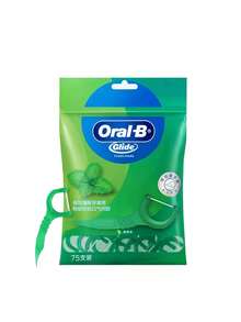Oral-B 75支薄荷味C型牙线棒，采用光滑技术，有效去除牙菌斑和食物残渣，持久清新薄荷味，经久耐用，使用方便，便携式日常口腔护理 - 綠色 - 查看 11