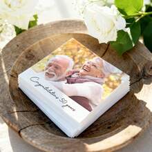 15-500pcs Custom Birthday Napkins, 3-Ply Personalized Party Napkins With Picture, Clear Printing, Disposable Dessert Napkins, Customized Cocktail Napkins, Milestone Birthday Party Decoration, Custom Party Favors - White - View 8